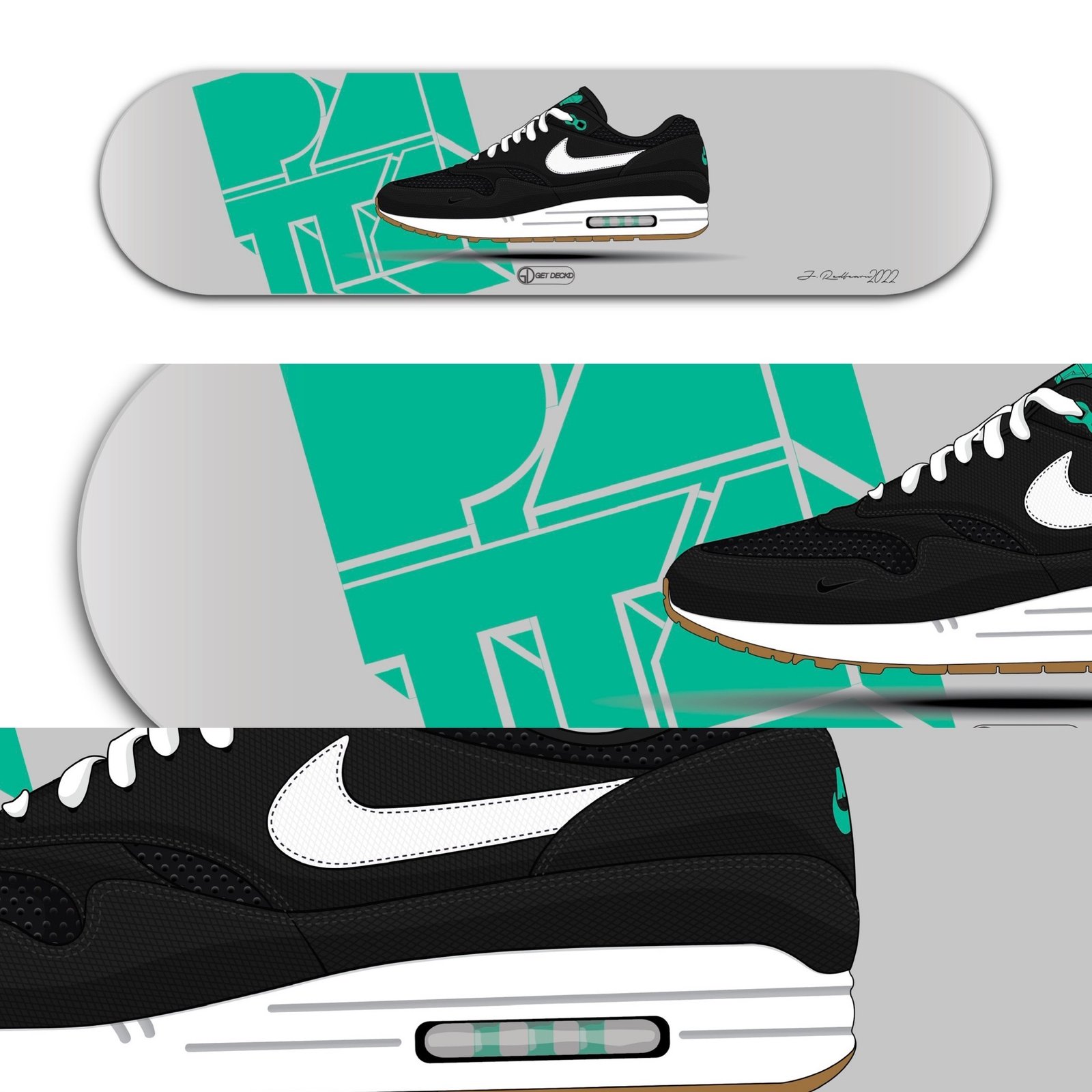 air max 1 patta lucky green