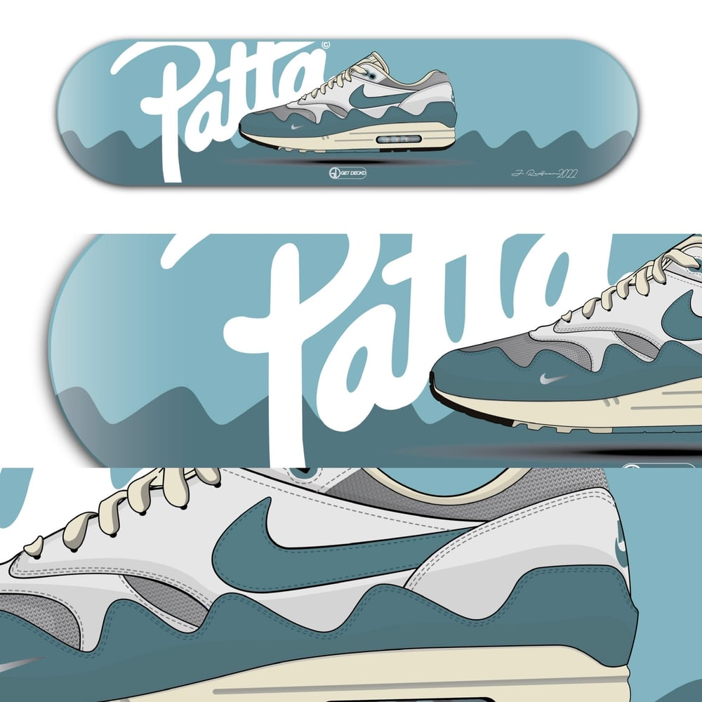 Image of Air max 1 x patta "the wave" noise aqua
