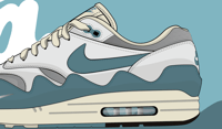 Image 4 of Air max 1 x patta "the wave" noise aqua