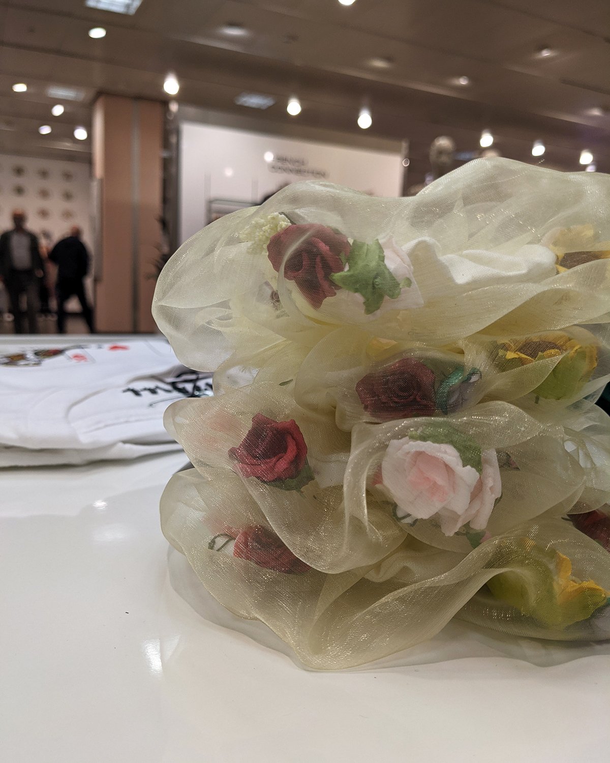 Image of CATCALL Flower Filled Oversized Organza Scrunchie