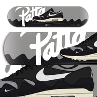 Image 1 of Air max 1 x patta "the wave" Black