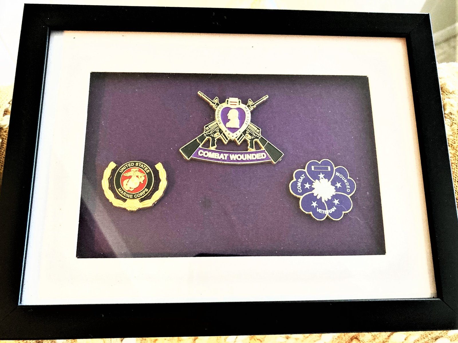 Purple Heart Poppy Pin (Black Center) | Command Headquarters