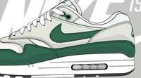 Image 4 of Air Max 1 OG Anniversary 'evergreen'