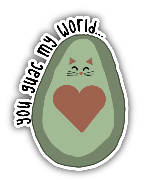 Avocado Cow | Sticker