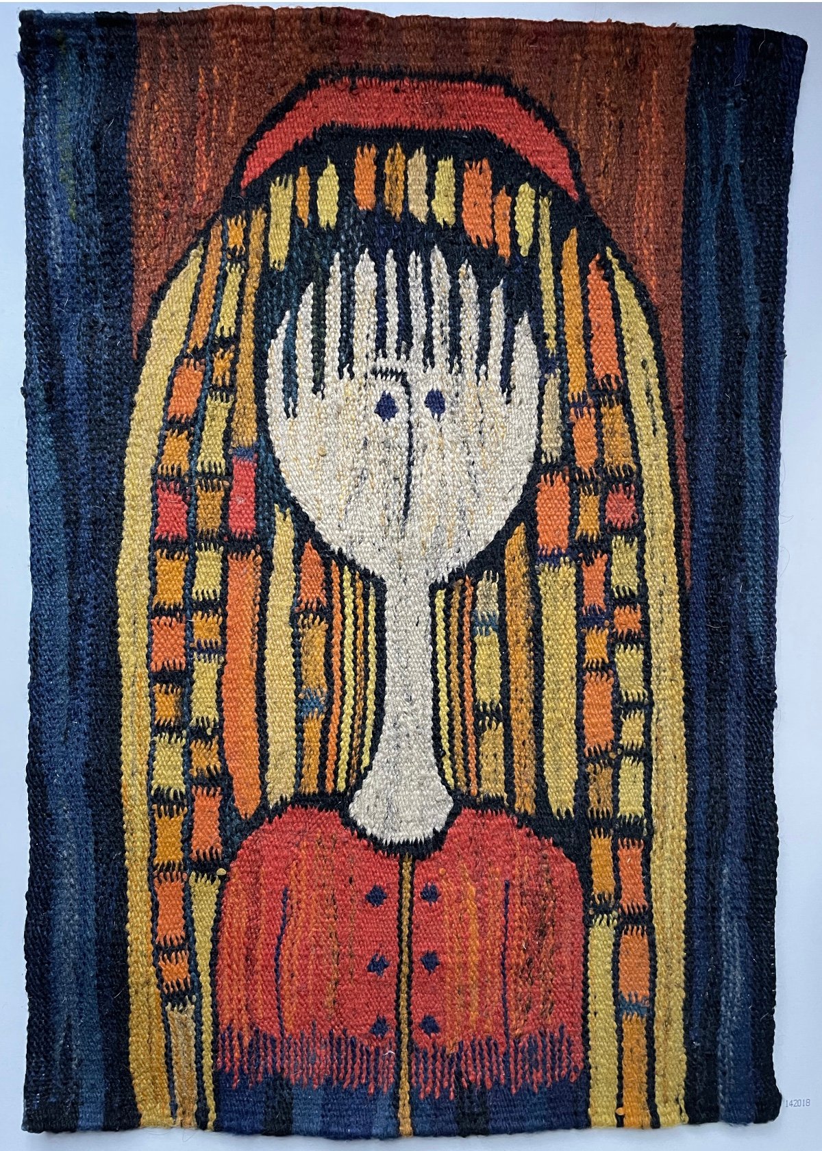 Image of 1960’s  Polish kilim by E.Keszycka -  Hand woven Folk Art