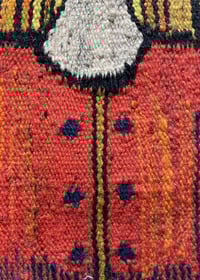 Image 2 of 1960’s  Polish kilim by E.Keszycka -  Hand woven Folk Art