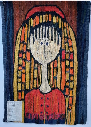 Image of 1960’s  Polish kilim by E.Keszycka -  Hand woven Folk Art