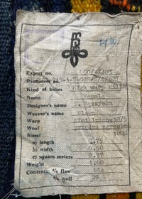 Image 5 of 1960’s  Polish kilim by E.Keszycka -  Hand woven Folk Art