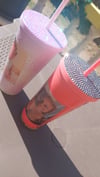 custom rhinestone bling tumblers with picture
