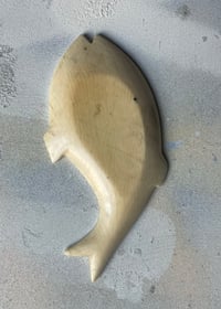Image 2 of Vintage Small Hand carved fish dish / tray 