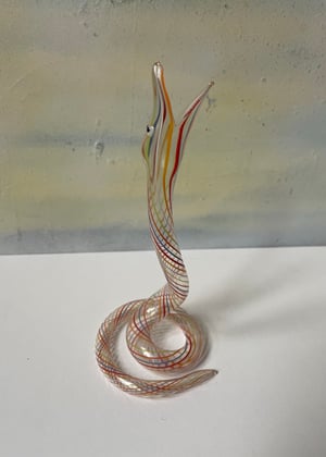 Image of Vintage Hand Blown Charming Little Snake 