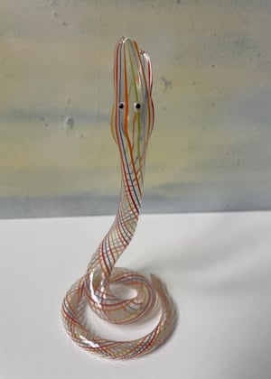 Image of Vintage Hand Blown Charming Little Snake 