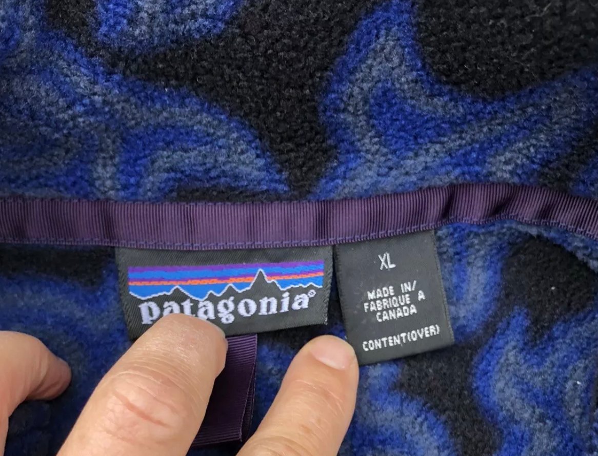 Image of Rare Vintage Patagonia ZEN TURTLE Snap T Synchilla Jacket XL