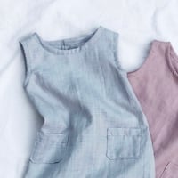 Image 2 of LINEN ROMPER-short style