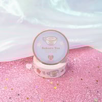 Image 2 of Sakura Tea Foiled Washi Tape