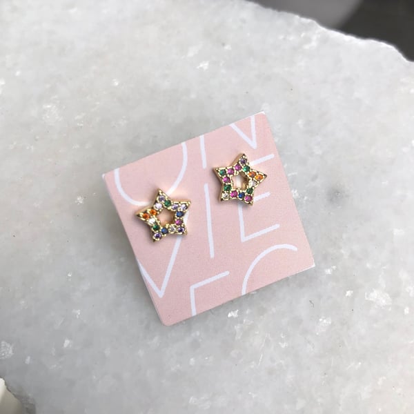Image of STAR STUDS - COLOURFUL