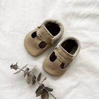 Image 1 of T-BAR MOCCASINS-taupe