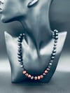 Red Tigers Eye, Onyx & Hematite Necklace 