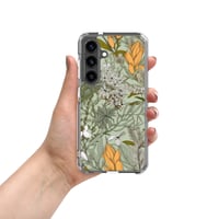 Image 1 of Art Nouveau Inspired Soft Multicolor Boho Floral Sketch Clear Case for Samsung®