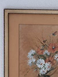 Image 2 of Tableau ancien "Bouquet fleurs des champs"