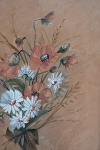 Image 3 of Tableau ancien "Bouquet fleurs des champs"