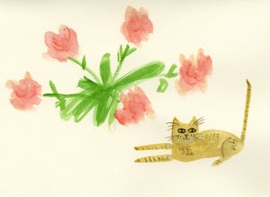 Image of Flower Cats note cards.