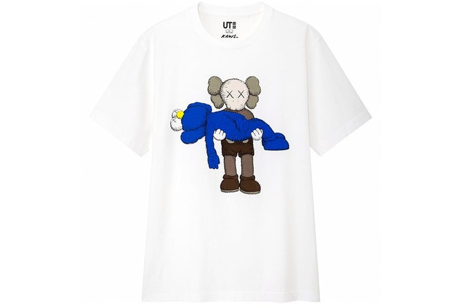 Image of Kaws X Uniqlo "Gone" Tee White