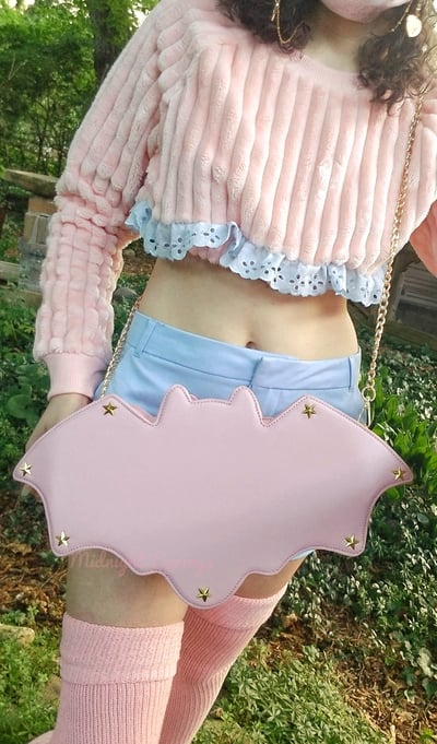 Image of TIER 3 FLAWED PASTEL BAT PURSES - Listed Individually 