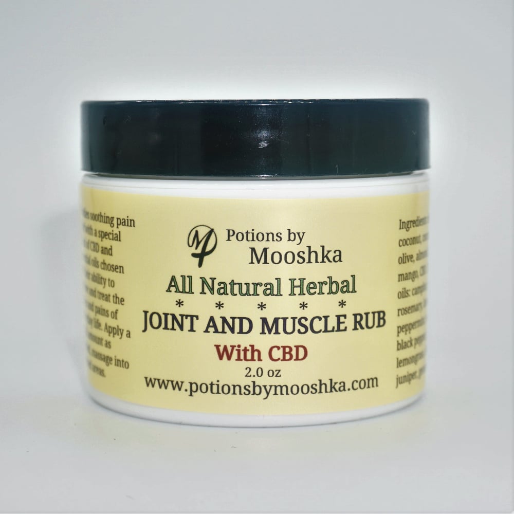 Image of All Natural Herbal Joint and Muscle Rub or Massage Oil Concentrate