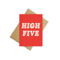 Image 3 of High Five congratulations card