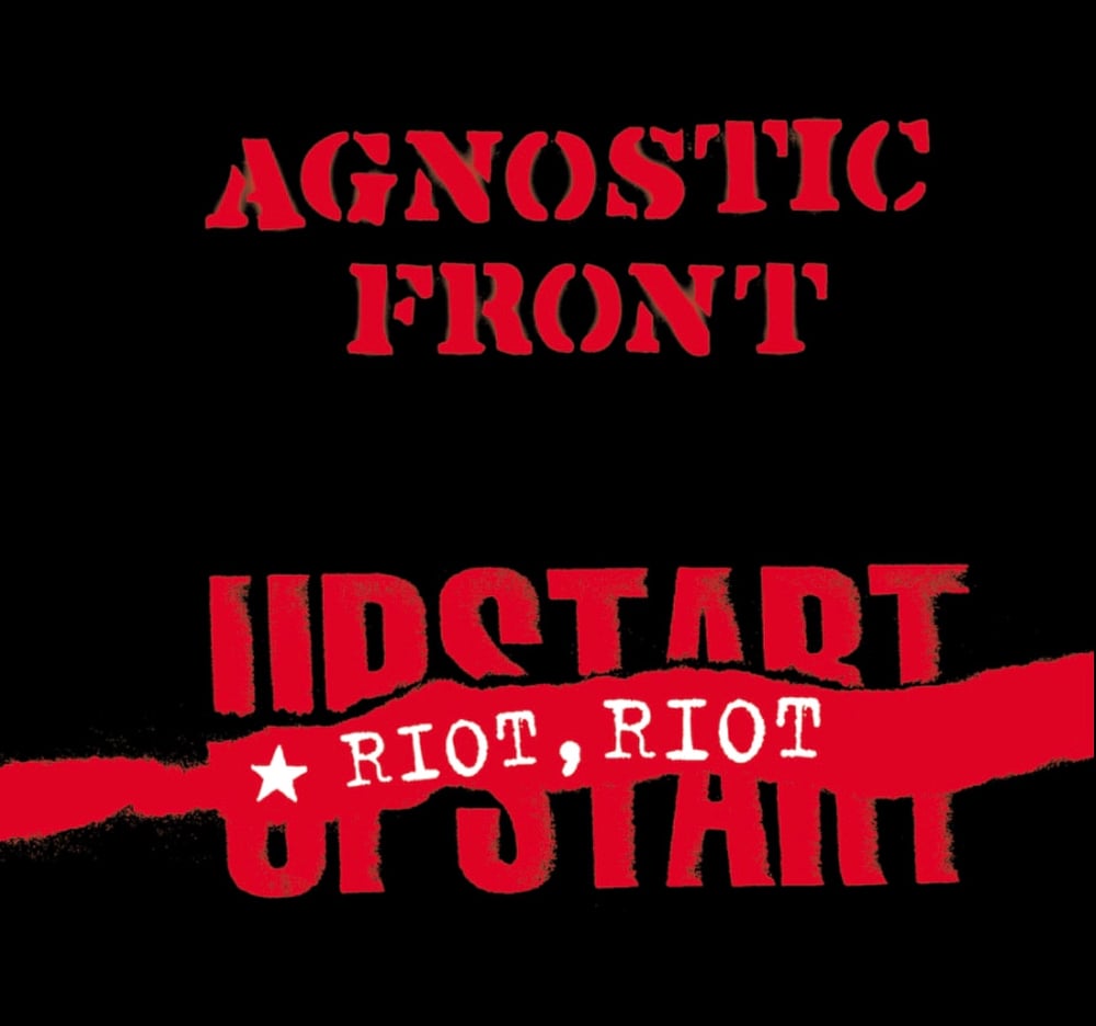 Image of Agnostic Front-Riot, Riot Upstart CD signed by Roger Miret and Vinnie Stigma