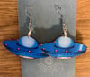 Retro Wooden Spaceship Earrings