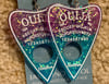 Purple Blue Glitter Planchette Earrings