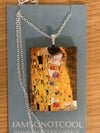 Klimt Wooden Pendant Necklace