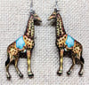 Wooden Circus Giraffe Earrings
