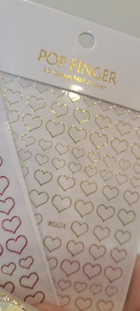 Image 3 of Heart Outline  Decal Sheet ( 1 SHEET)