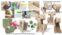 Image 5 of Vertical Succulent Planter Box LARGE 18" OCTAGON 