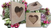 Image 3 of Vertical Succulent Planter Box 10" Heart Shaped Frame