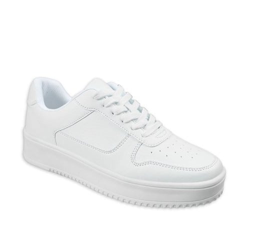 Image of Women's Platform Sneaker Immaculate White Trending Outfit