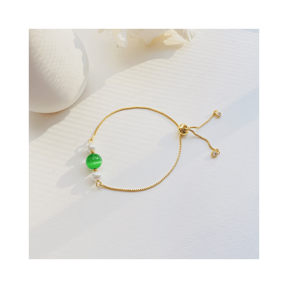 Image of Green Cat's Eye Bracelet