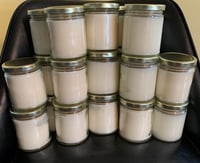12 wholesale, private label, bulk, no label handcrafted scented candles. 