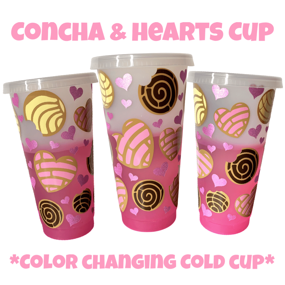 Image of Concha & Hearts Cold Cup💖