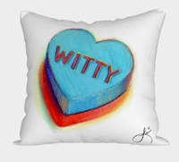 Image 2 of Sweet and Witty Pillow Sham 18x18