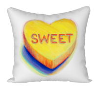 Image 1 of Sweet and Witty Pillow Sham 18x18