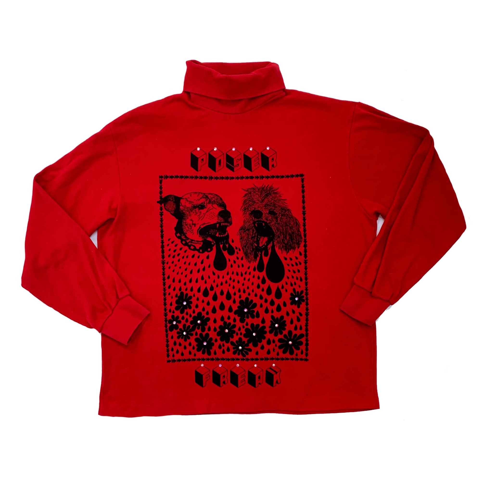 Image of poser freak turtleneck (red m/l)