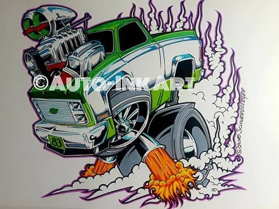 Image of "83 Silverado" - Art Print