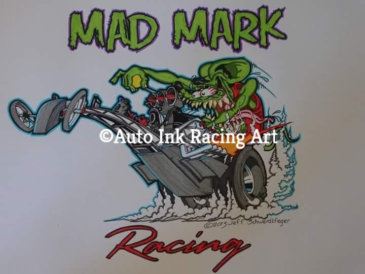 Image of "Mad Mark Racing" -` Art Print