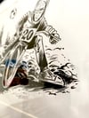 Space Slide - FRAMED ORIGINAL INKING