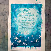 Image of Inkvent Originals / 2021 / Andrea Gibson's Snowflakes / 18th December