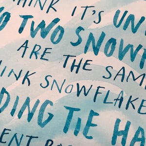 Inkvent Originals / 2021 / Andrea Gibson's Snowflakes / 18th December